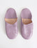 Moroccan Babouche Basic Slippers, Dusty Violet