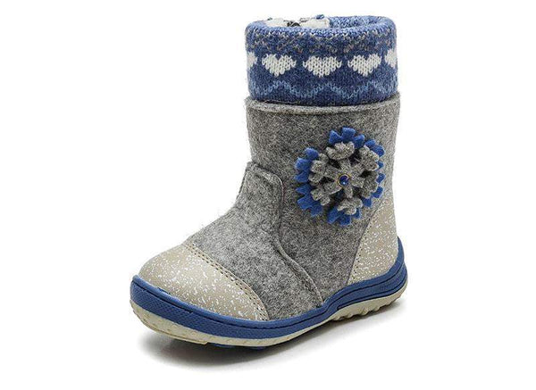 MMNUN Felt Boots baby Warm winter boots for girls Snow Boots Children Shoes kids shoes for girls Mid-Calf zip Size 23-36 ML9421 - ourkids-shop