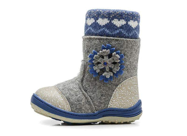 MMNUN Felt Boots baby Warm winter boots for girls Snow Boots Children Shoes kids shoes for girls Mid-Calf zip Size 23-36 ML9421 - ourkids-shop