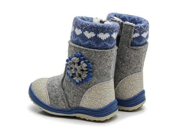 MMNUN Felt Boots baby Warm winter boots for girls Snow Boots Children Shoes kids shoes for girls Mid-Calf zip Size 23-36 ML9421 - ourkids-shop
