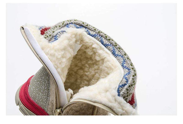 MMNUN Felt Boots baby Warm winter boots for girls Snow Boots Children Shoes kids shoes for girls Mid-Calf zip Size 23-36 ML9421 - ourkids-shop