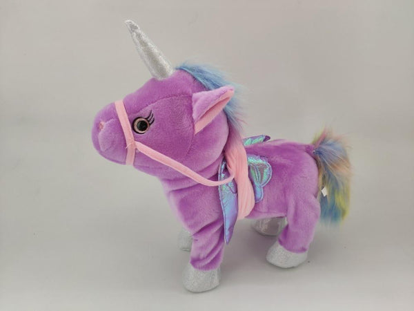 Electric Walking Unicorn Plush Toy For Children Christmas Gifts