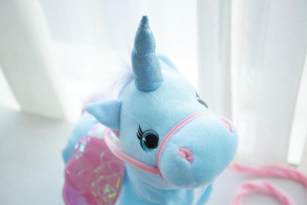 Electric Walking Unicorn Plush Toy For Children Christmas Gifts