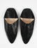 Moroccan Mens Pointed Babouche Slippers, Black - Bohemia Design