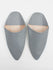 Moroccan Mens Pointed Babouche Slippers, Grey - Bohemia Design