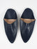 Moroccan Mens Pointed Babouche Slippers, Indigo - Bohemia Design