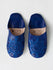 Moroccan Babouche Sequin Slippers, Cobalt - Bohemia Design