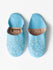 Moroccan Babouche Sequin Slippers, Sky Blue