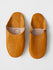 Moroccan Babouche Basic Slippers, Ochre - Bohemia Design