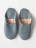 Moroccan Babouche Basic Slippers, Slate Grey - Bohemia Design