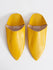 Moroccan Classic Pointed Babouche Slippers, Sunflower - Bohemia Design