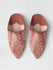 Moroccan Decorative Babouche Slippers, Terracotta