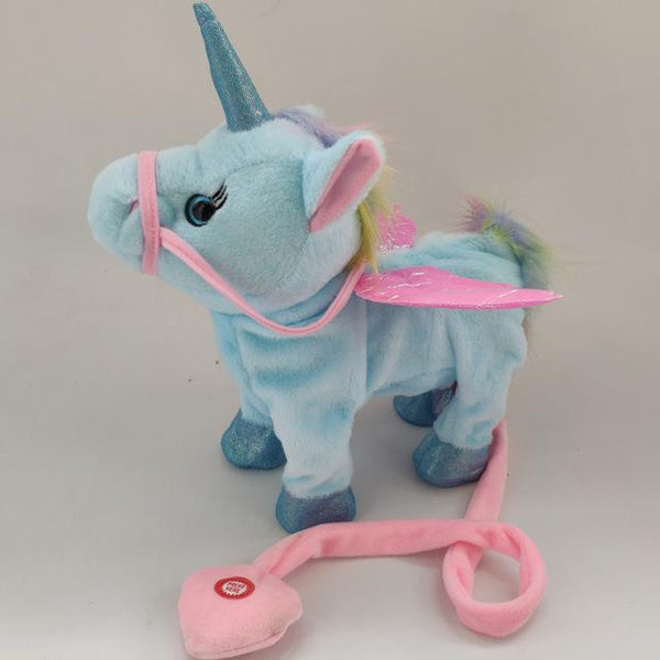 Electric Walking Unicorn Plush Toy For Children Christmas Gifts