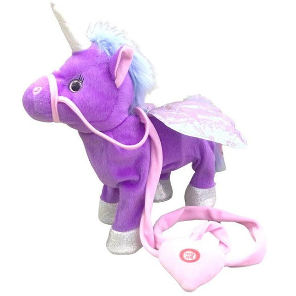 Electric Walking Unicorn Plush Toy For Children Christmas Gifts