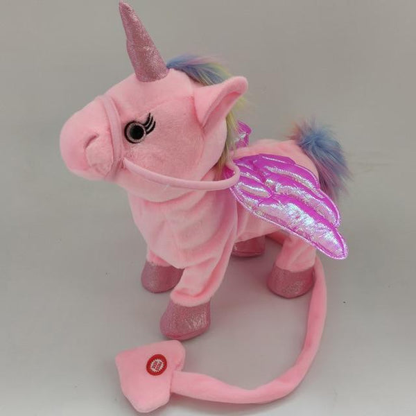 Electric Walking Unicorn Plush Toy For Children Christmas Gifts