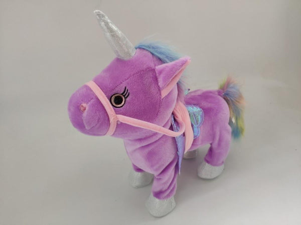 Electric Walking Unicorn Plush Toy For Children Christmas Gifts